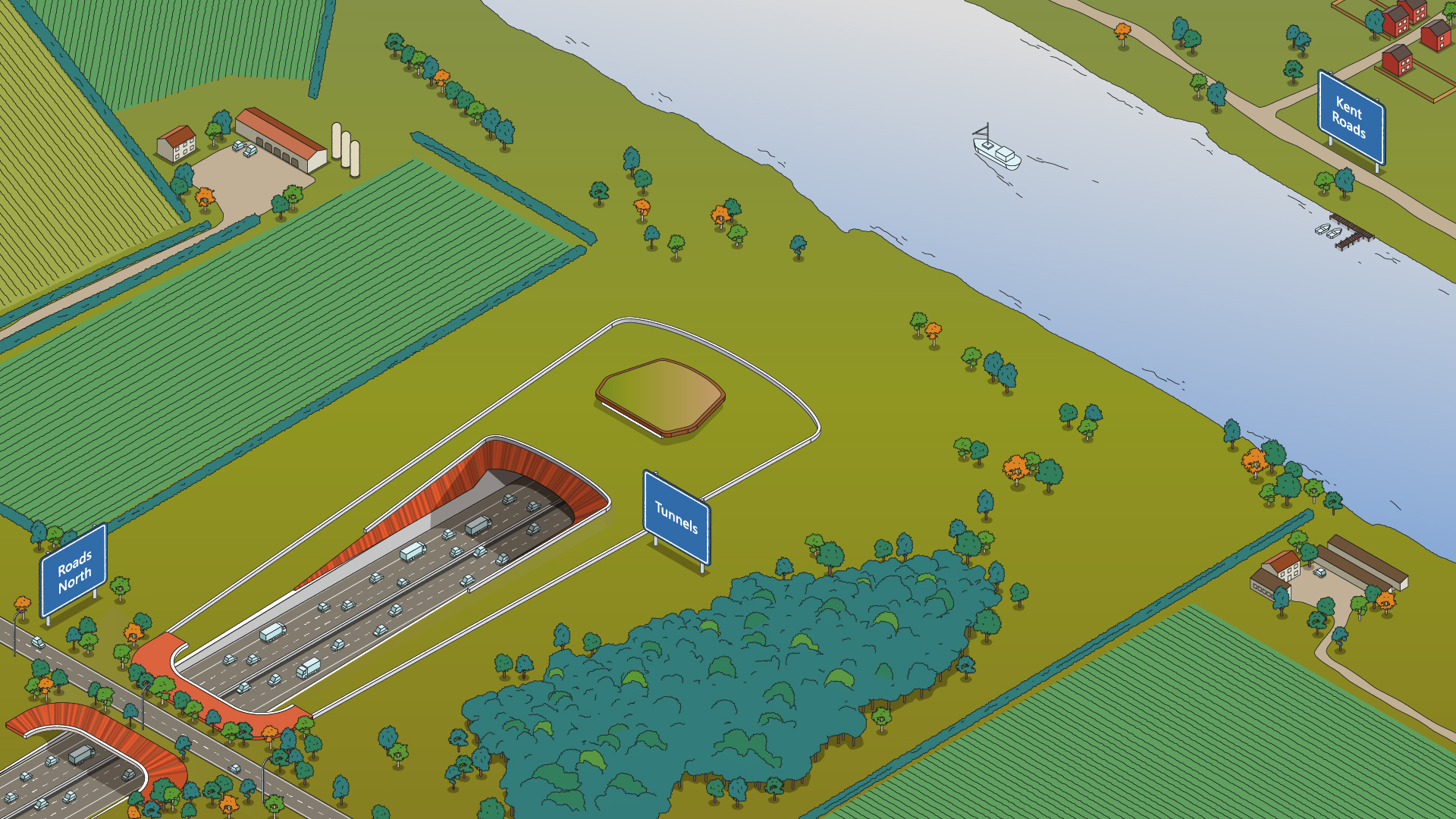 Highway tunnel